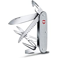 Victorinox Farmer X Alox - Navaja (10 funciones- hoja grande- sierra para madera- tijeras)- color plateado